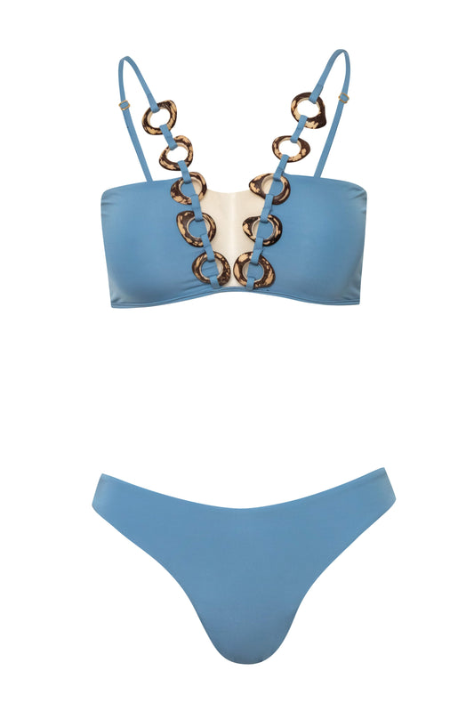 GLORIA TOP / Azul Crema